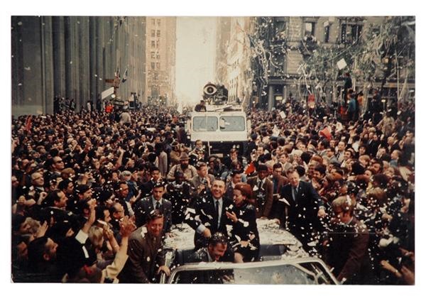 - 1969 New York Mets Ticker-Tape Parade Photograph That Hung In Shea Stadium