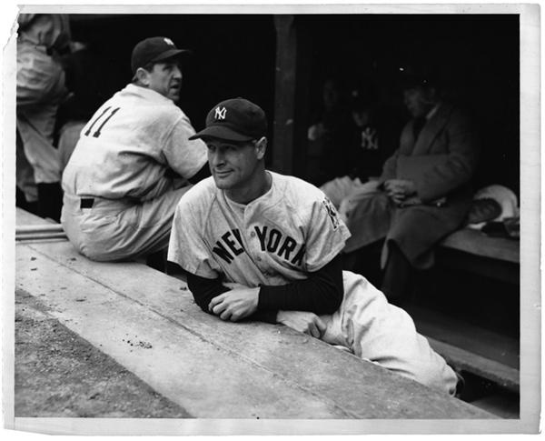 - Lou Gehrig Benches Himself