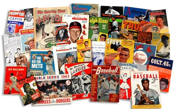 Large Collection of Baseball Publications (200+)