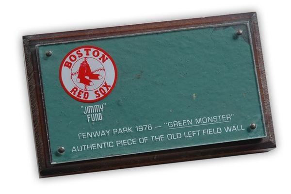 - Piece of the Fenway Park Wall