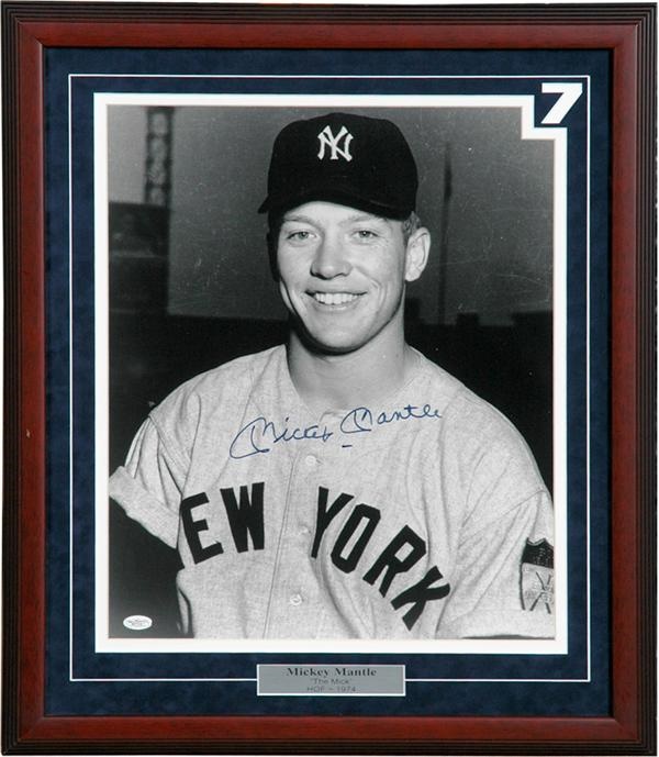 - Mickey Mantle Rookie Oversized Photograph (16x20”)