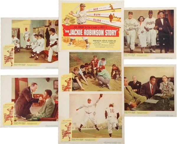 - 1950 Jackie Robinson Story Lobby Card Set (8)
