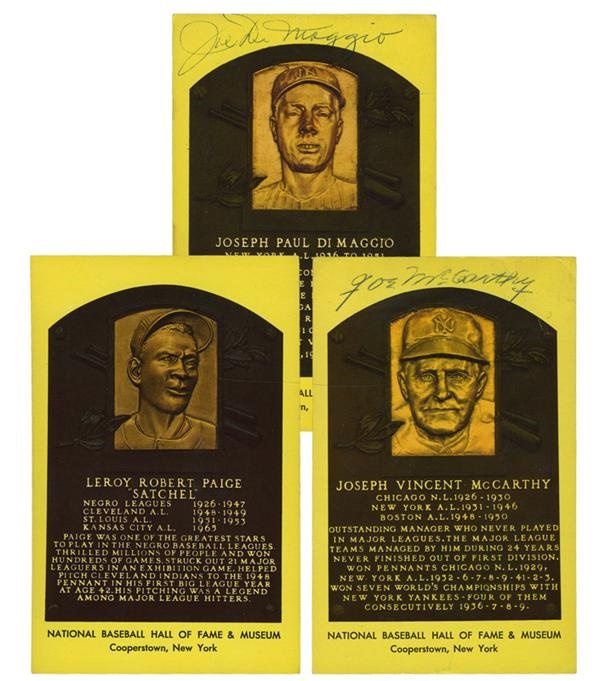 - Signed Yellow Hall of Fame Plaques (14)
