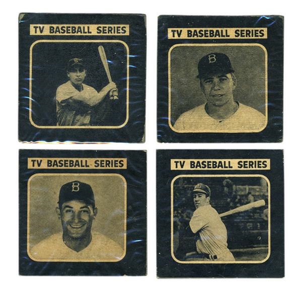 - 1950 Drake’s Cookies Baseball Cards (5)