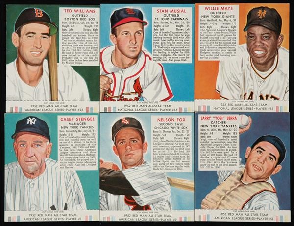- 1952 Redman Baseball Complete Set with Tabs