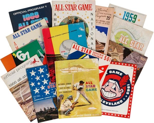 - 1941-1986 Baseball All-Star Game Programs (25)