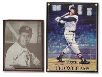- Ted Williams Signed Image Collection (2)