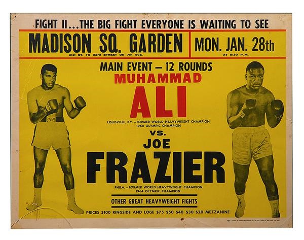 Muhammad Ali & Boxing - 1974 Ali-Frazier II On-Site Boxing Poster