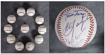 Enormous Signed Baseball Collection (62)