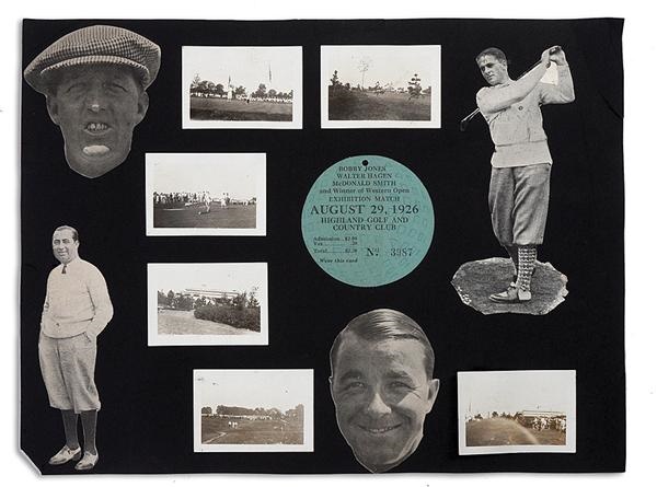 - 1926 Bobby Jones-Walter Hagen Match Display
