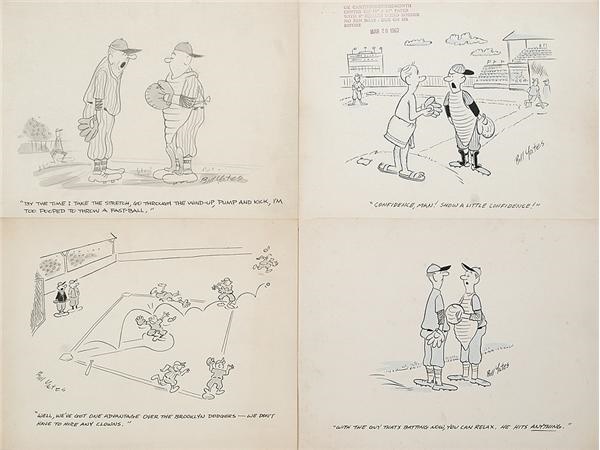 - Early 1960s Bill Yates Baseball Cartoons (11)