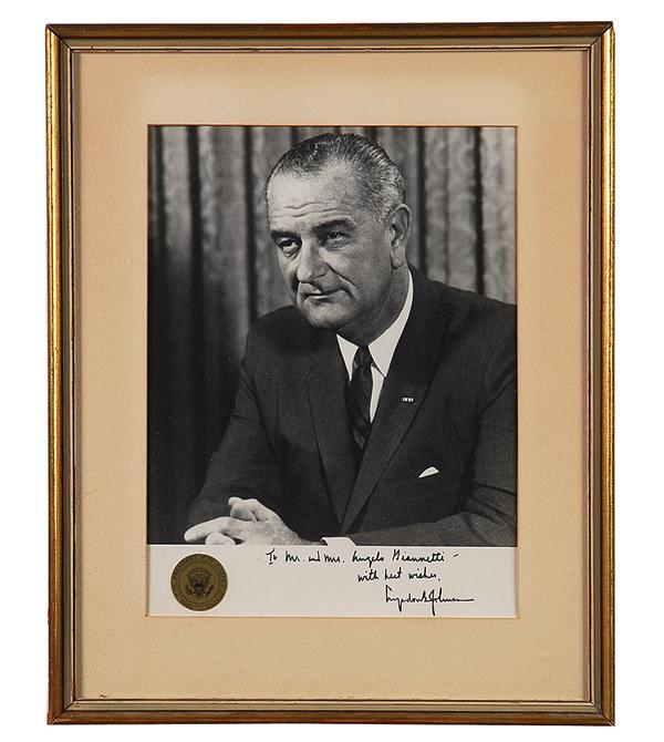 Lyndon Johnson Oversized Signed Photograph