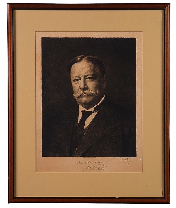- William Howard Taft Autographed and Signed Engraving