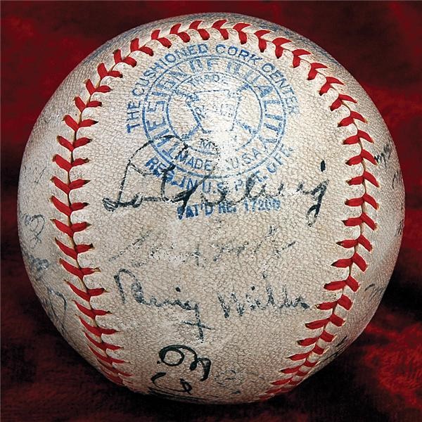 Baseball Autographs - 1934 Tour of Japan Signed Baseball