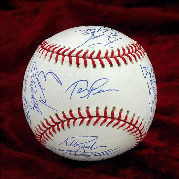 Baseball Autographs - 2004 Boston Red Sox World Series Team Signed Baseball