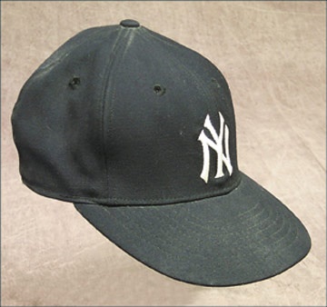 NY Yankees, Giants & Mets - Circa 1961 New York Yankees Game Worn Cap