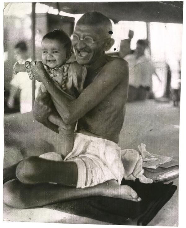 Civil Rights - Gandhi Plays with Child (1931)