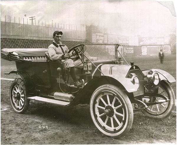 - Nap Lajoie in Chalmers MVP Automobile (1910)