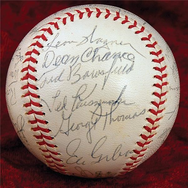 - 1961 (First Year) Los Angeles Angels Team Signed Baseball with Ted Kluszewski