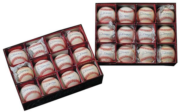Joe DiMaggio Single Signed Baseball Collection (24)