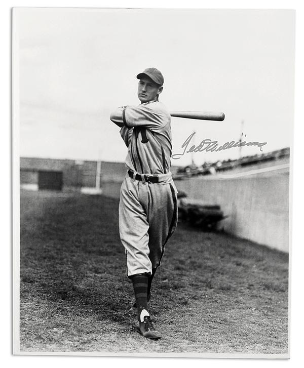 Baseball Autographs - Ted Williams Signed 16" x 20" Minneapolis Millers Photos (10)