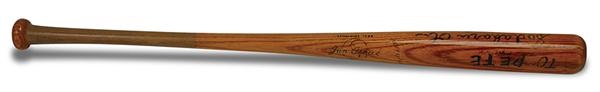 Baseball Equipment - Sadaharu Oh Game Used Bat Given to Pete Rose