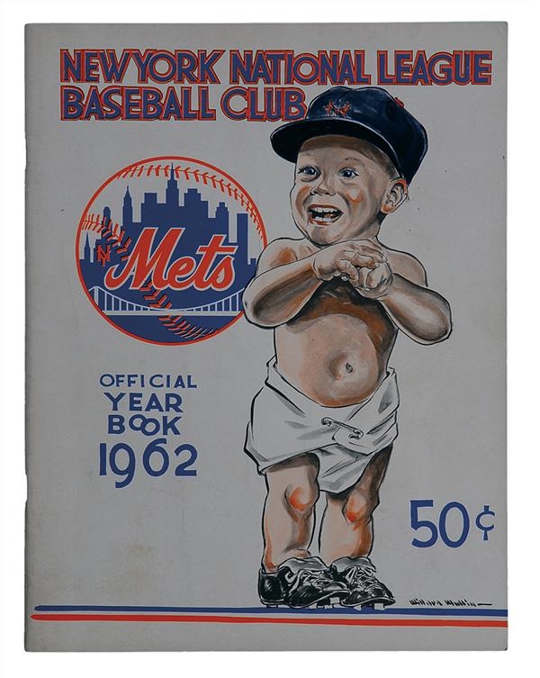 - Near Mint 1962 New York Mets Yearbook
