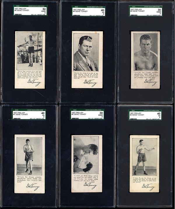 Muhammad Ali & Boxing - 1927 Fro-Joy Gene Tunney Card Set