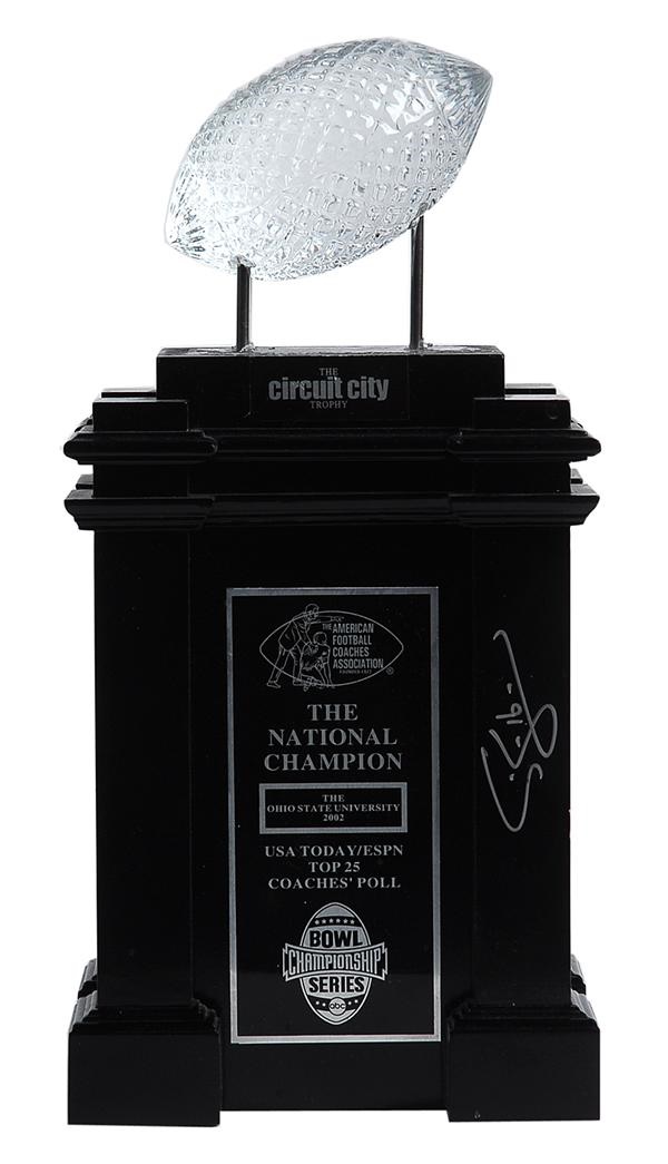 2002 Ohio State National Championship Football Trophy