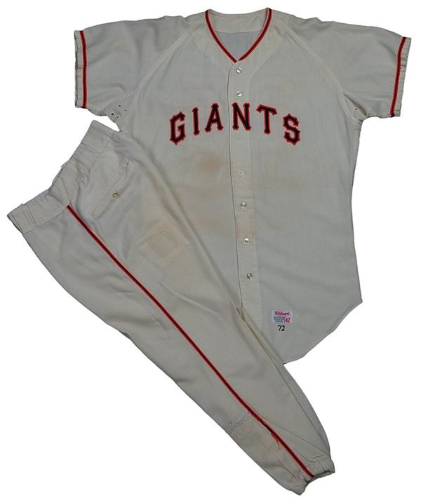 Baseball Equipment - 1972 Bobby Bonds Game Used Jersey and Pants