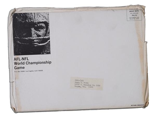 - Super Bowl I Program Unopened in Original Envelope