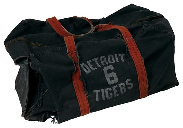 Baseball Equipment - Al Kaline Detroit Tigers Game Used Equipment Bag