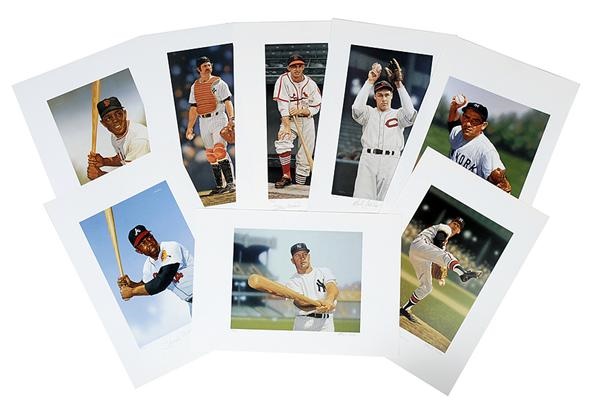 Collection Of Signed and Numbered Baseball Prints by Arthur K. Miller (8)