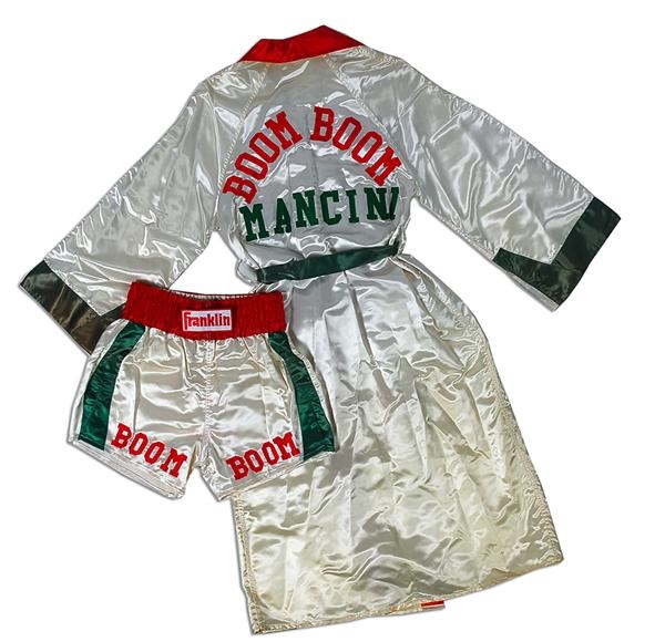 Muhammad Ali & Boxing - Ray “Boom Boom” Mancini Fight Worn Robe & Trunks