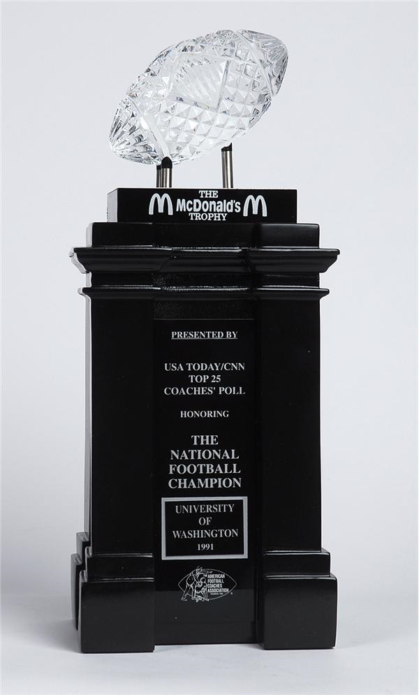 - 1991 University of Washington National Championship Trophy