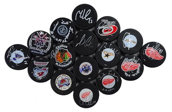 Signed Hockey Puck Collection (50+)