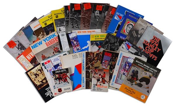 - Hockey Programs, Score Sheets Media Guides (200+)