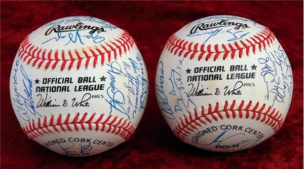 1993 Florida Marlins and Colorado Rockies Inaugural Season Team Signed Baseballs