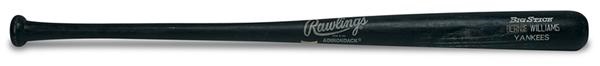 Baseball Equipment - Bernie Williams Game Used Bat