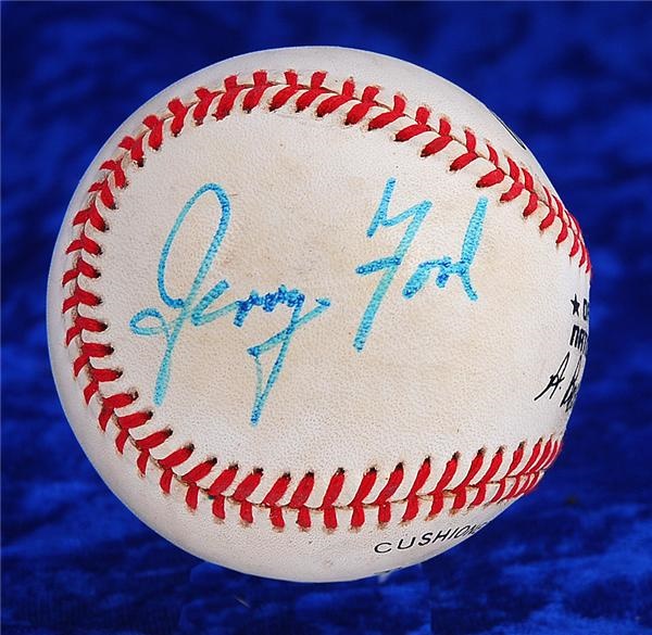 Baseball Autographs - President Gerald Ford Single Signed Baseball with Signed Photo Documentation