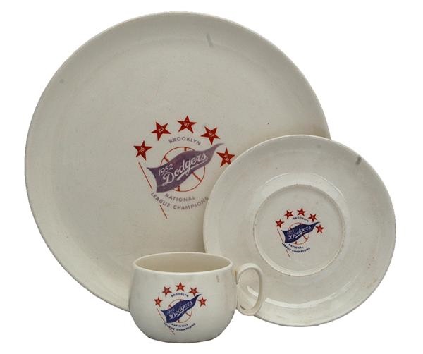 The Mike Brown Collection - 1952 Brooklyn Dodgers National League Champions Presentational China