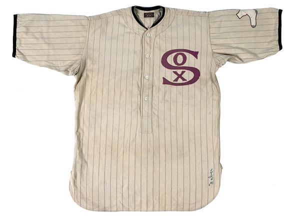 Red Faber 1920's Chicago White Sox Game Used Jersey and Sox