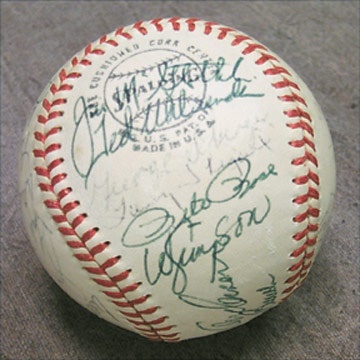 1972 Cincinnati Reds Team Signed Baseball
