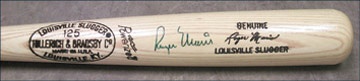 Roger Maris - 1980's Roger Maris Signed Bat (35")