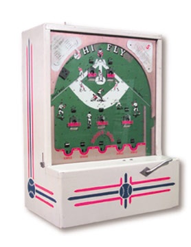 Coin Operated Machines - 1950's Coin-Operated Baseball Game (7x16x22")