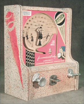 - 1950's Basketball Coin-Operated Machine (7x14x17")