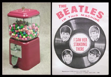 - Gumball Machine With Beatles Contents