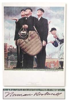 Memorabilia - Norman Rockwell Signed Poster (18x24")