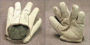 - Circa 1900 White Leather Baseball Glove