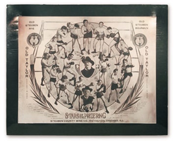Muhammad Ali & Boxing - 1906 Stars of the Prize Ring Advertising Sign
